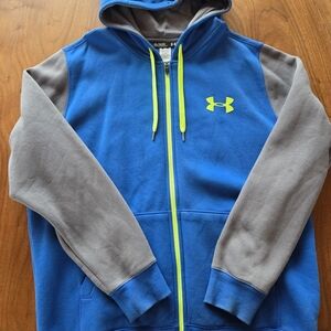 Under Armour Blue and Gray Hoodie